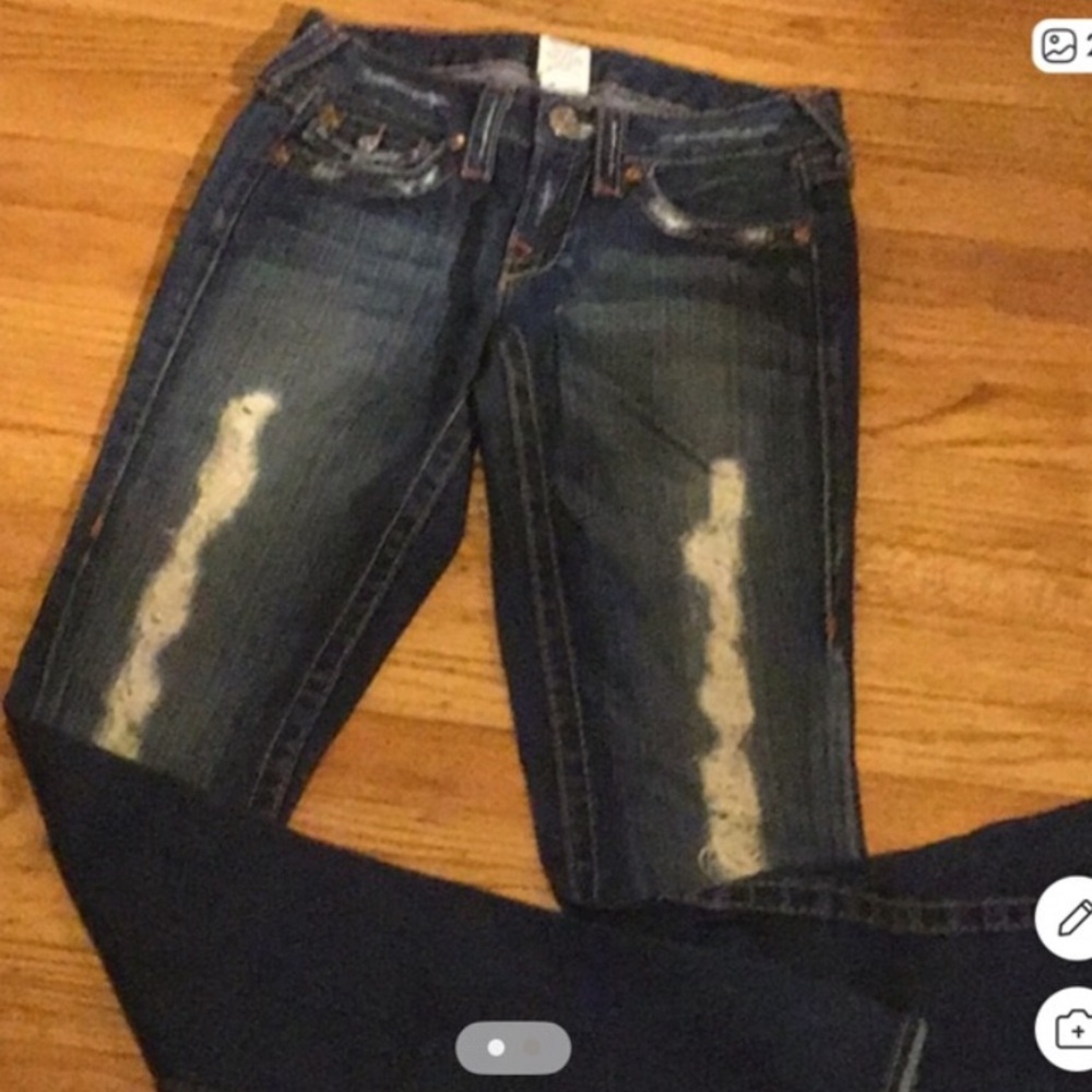 TRUE RELIGION SIZE 26 Stylish Blue Women's Jeans